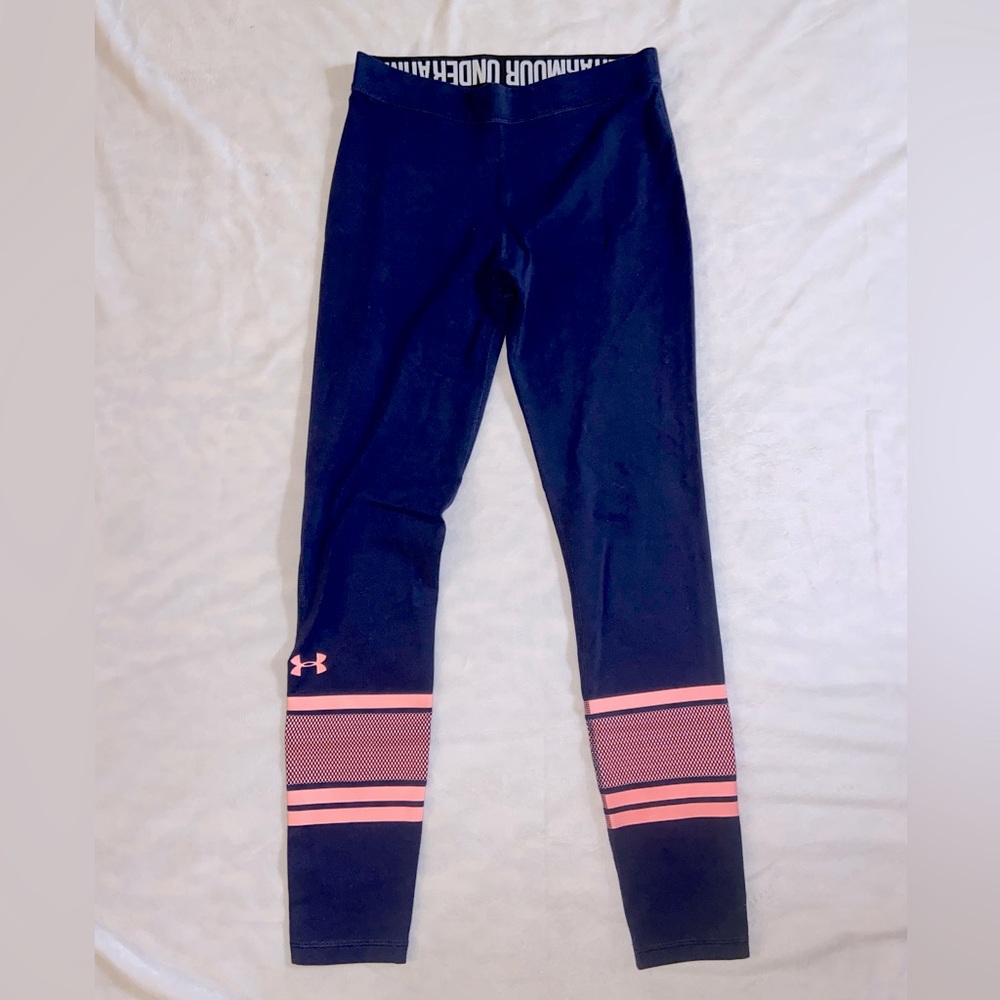 UnderArmor navy/hot pink leggings